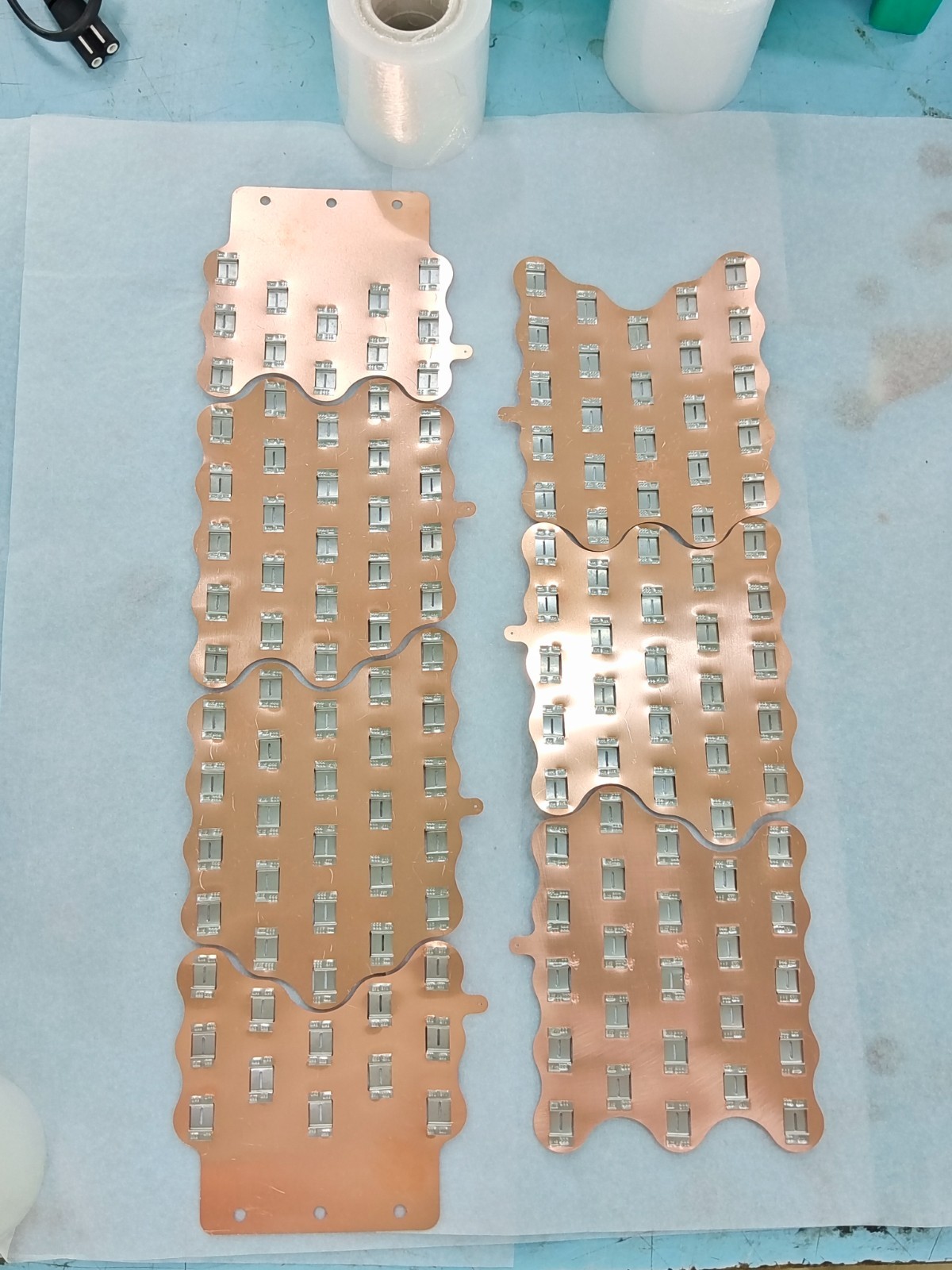 1SET Spot Welding 20S12P Copper Busbar Connector 21700 Battery Pack Connector
