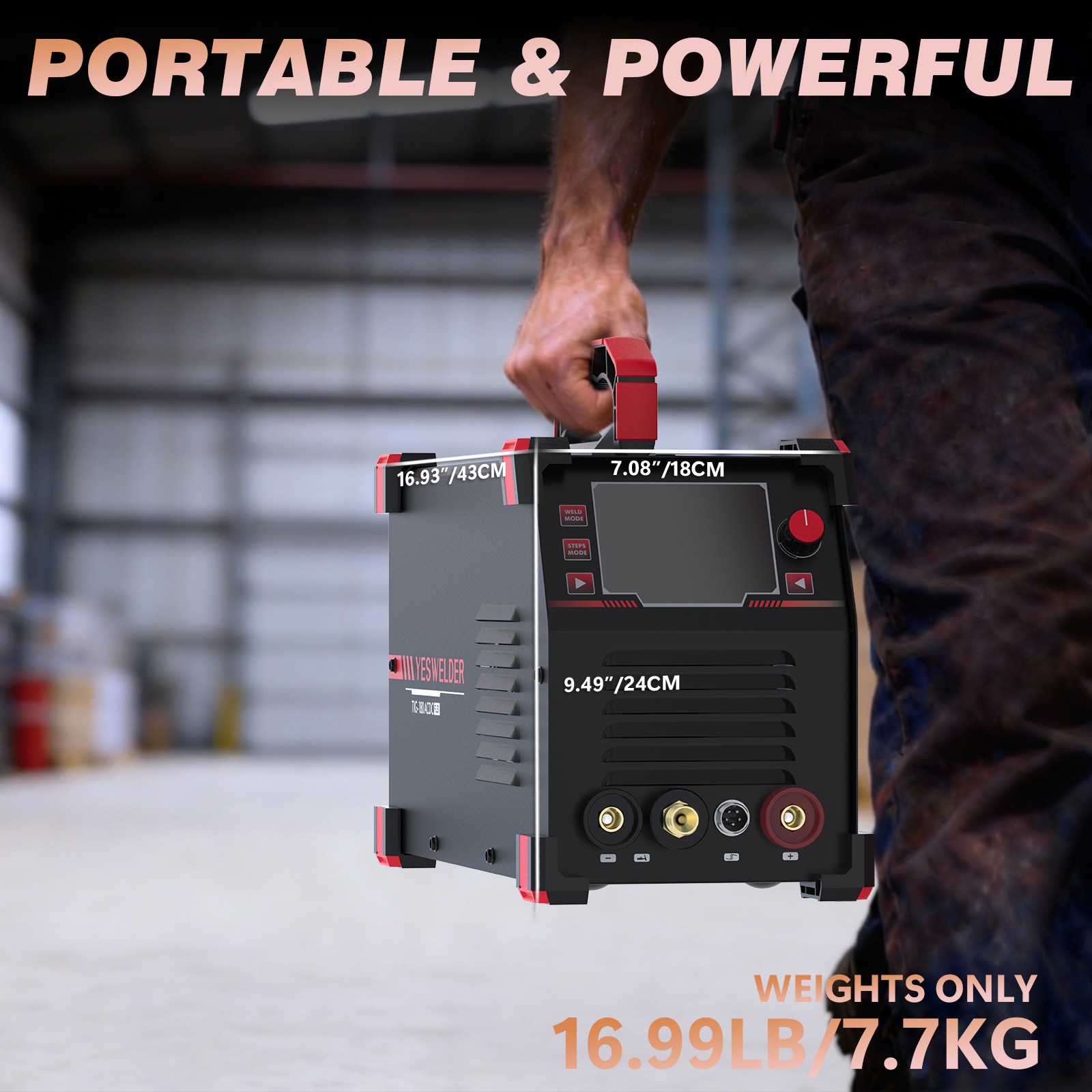 6-in-1 180A AC/DC Pulse TIG/MMA Welder 110/220V ETL Cert w/ WP-26 Torch