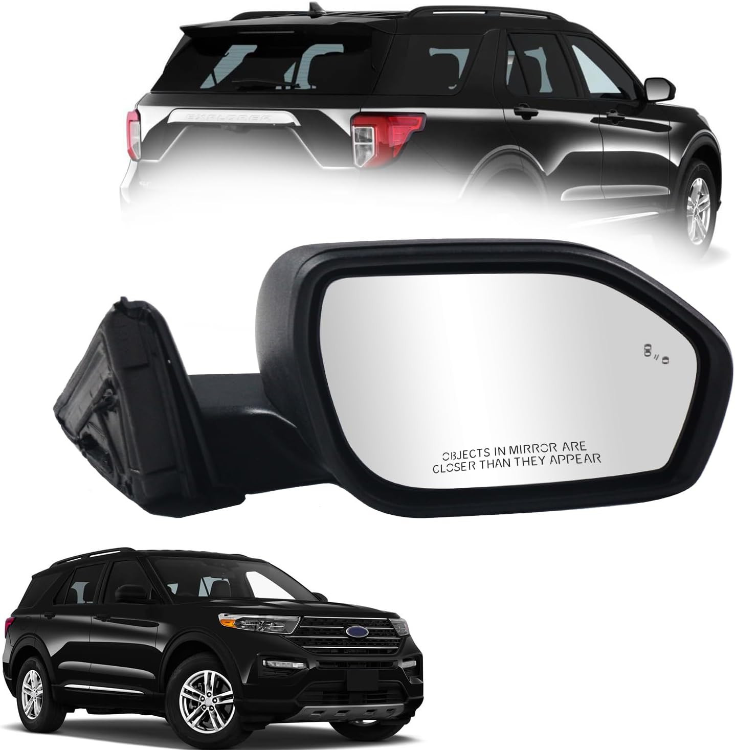 Right Passenger Side View Mirror Replacement for 2020-2025 Ford Explorer with Ma