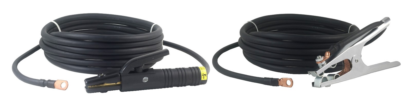 200 Amp Welding Leads Set Terminal Lug Connector – #2 Cable 25 FEET EACH LEAD
