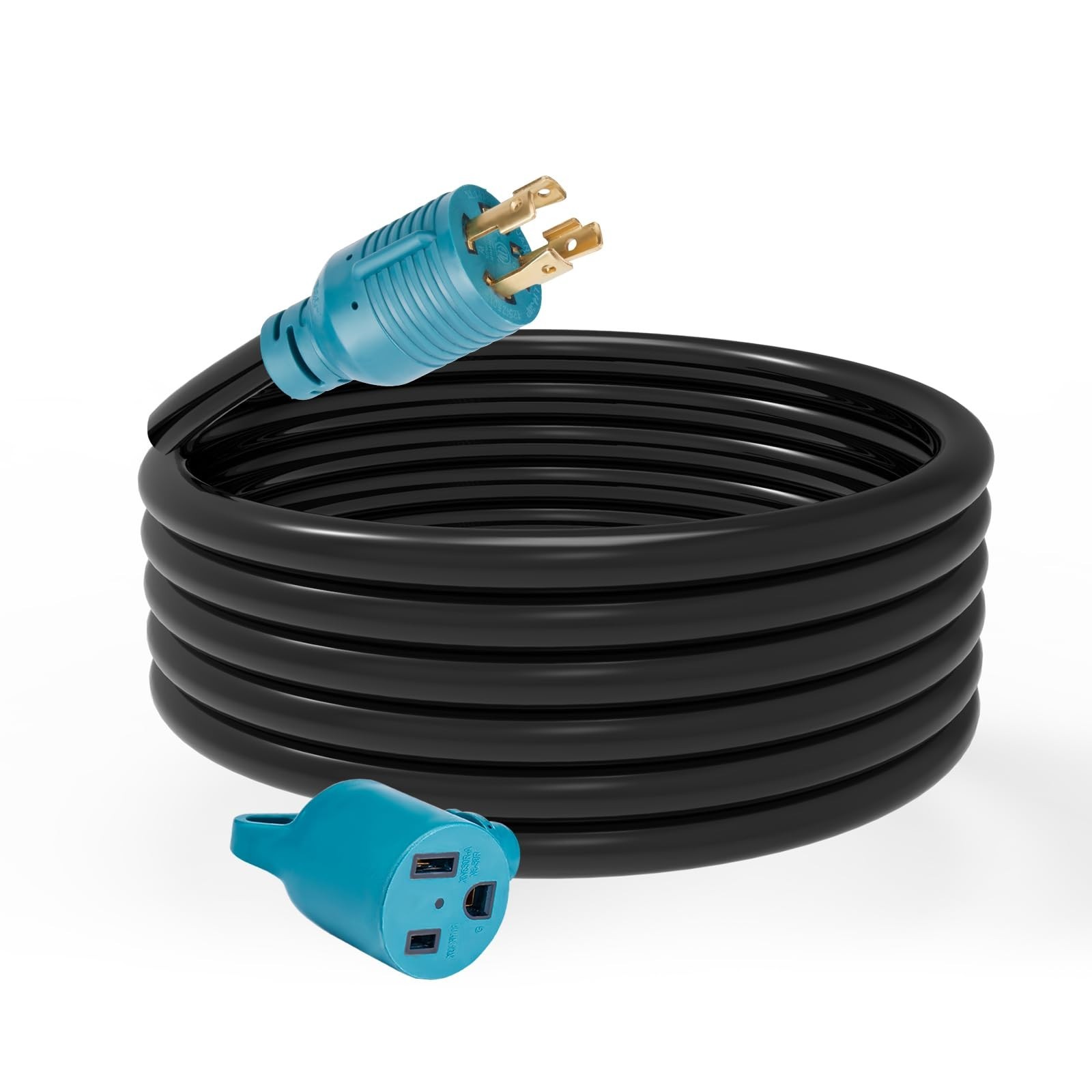 30 Amp to 50 Amp Welder Adapter Cord, L14-30P to 6-50R, 10ft Heavy Duty 10 AWG