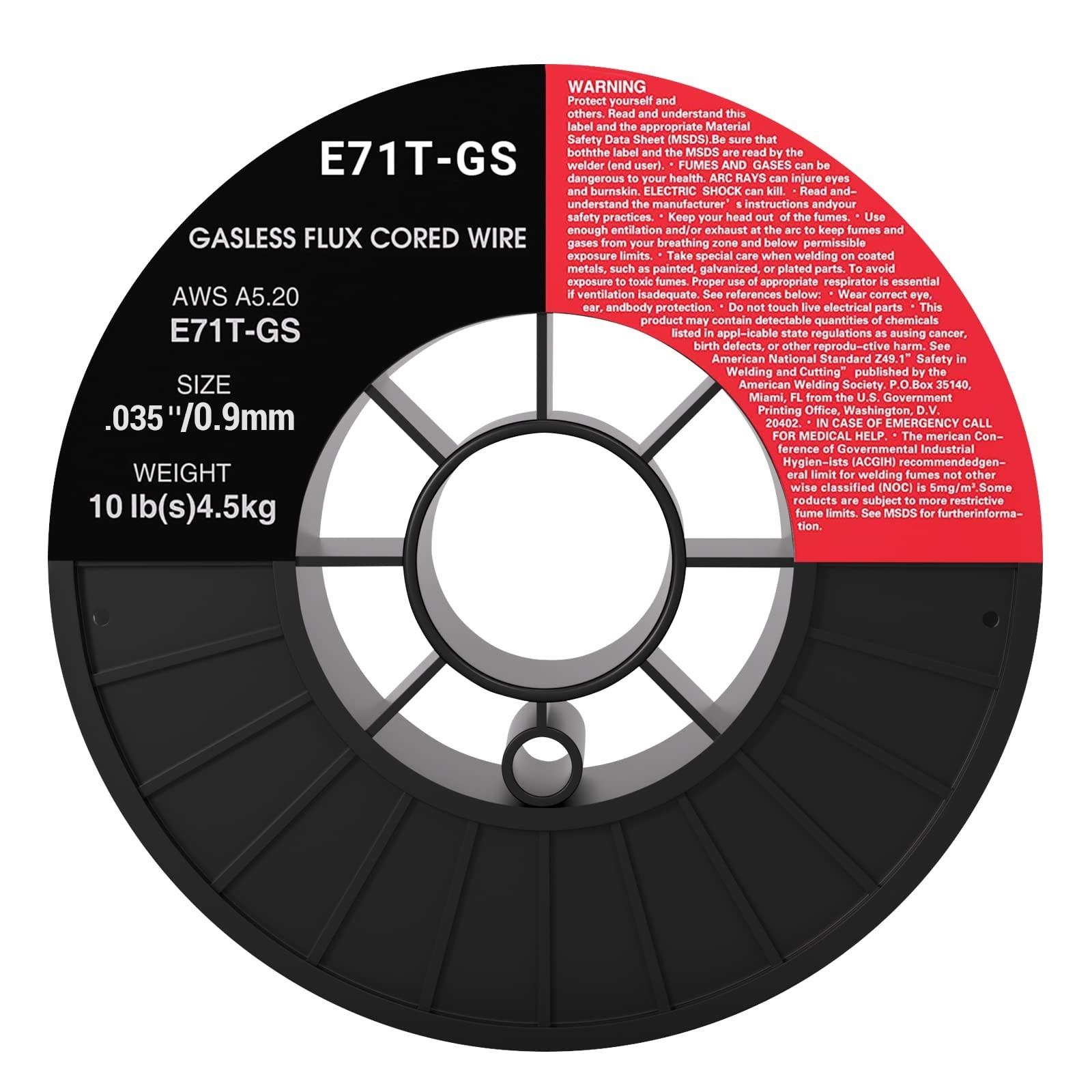 Jimm Flux Core Mig Wire Mild Steel E71TGS 0.035-Inch 10 LB Spool
