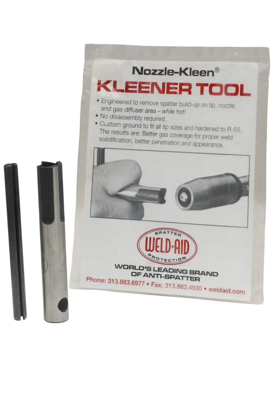 WELD AID 007001X Nozzle NK- 1X ,3/8 In,1/4 In Tip Cleaner Nozzle Kleener