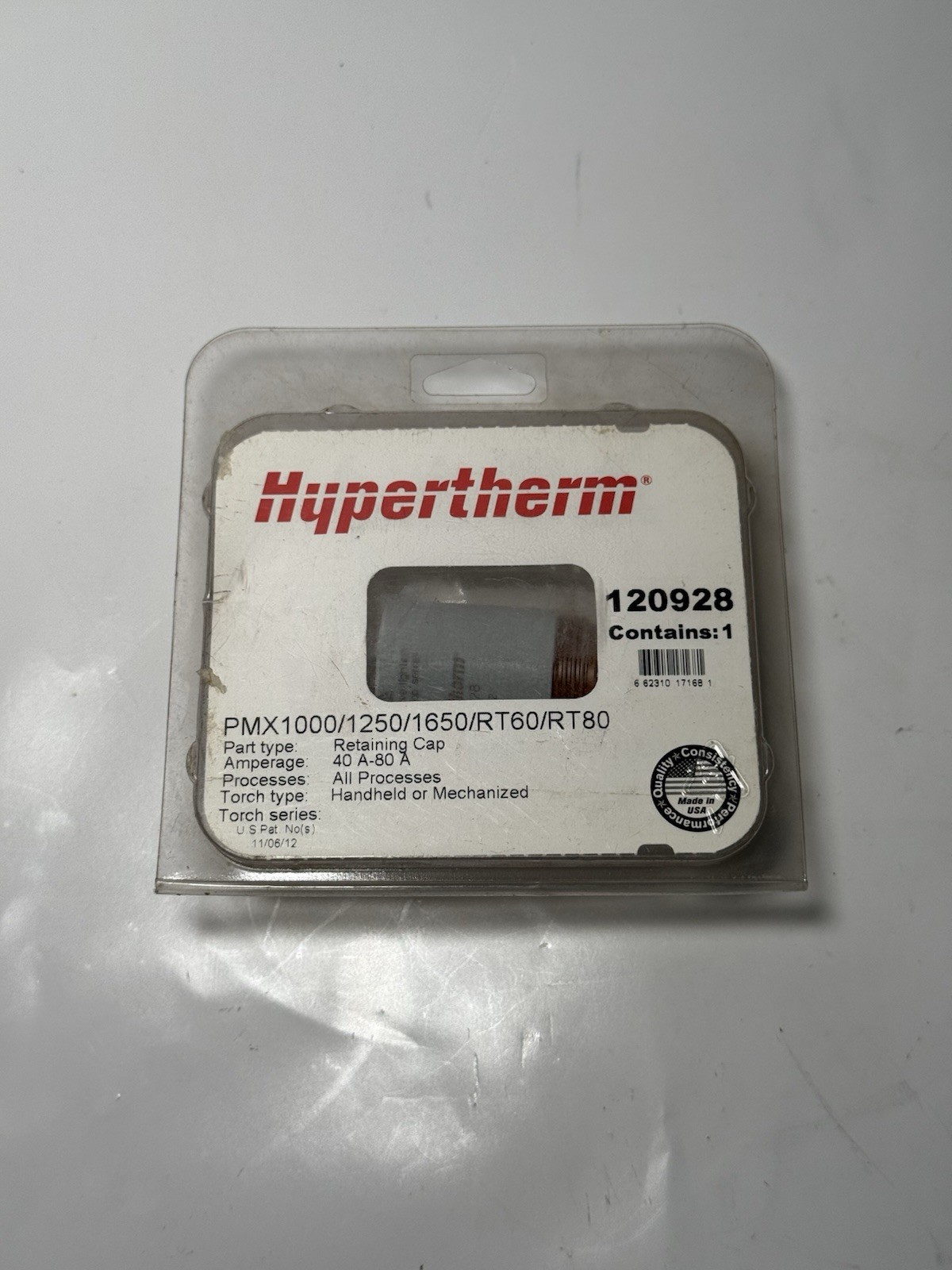 Hypertherm 120928 Retaining Cap Powermax 1000 1250 15001650 Rt60 Rt80 For Plasma