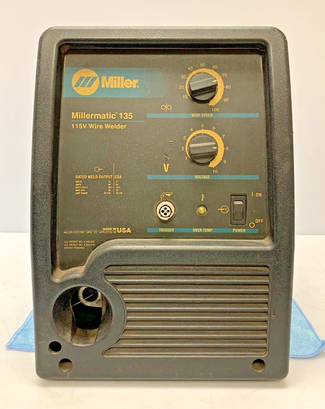 Miller Millermatic 135 115V Wire Welder 907048 20 A 2.5 KW 1 Phase 60 Hz