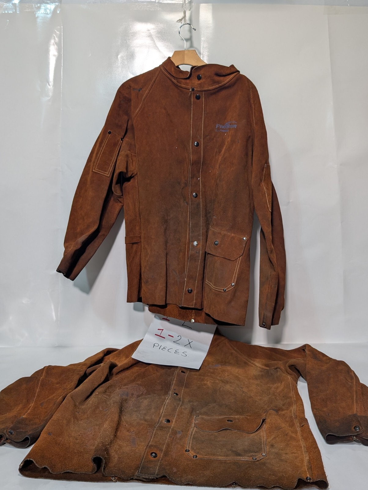 Prostar Praxair Size 2XL Welding Jacket cowhide leather flame fire resistant