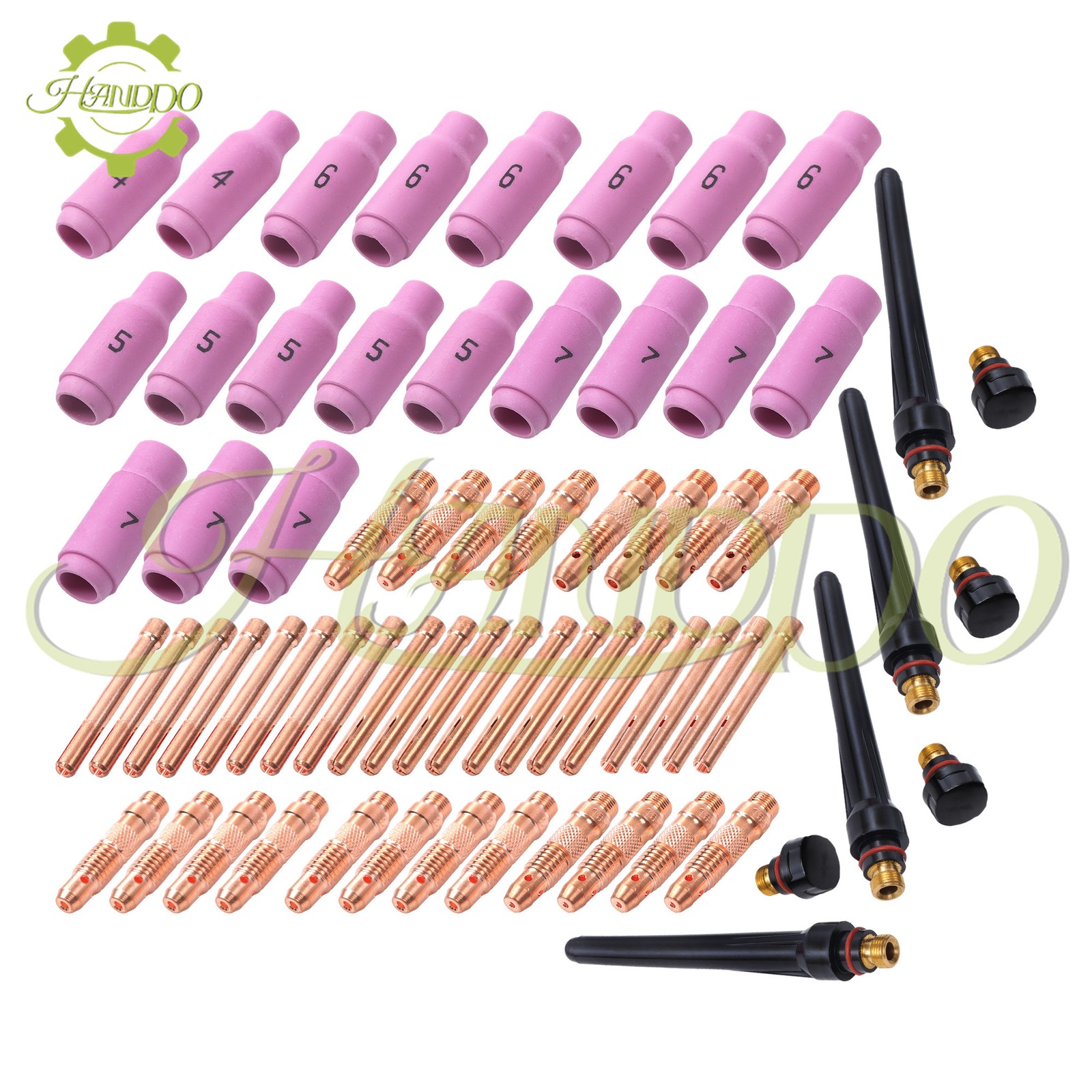 For WP-17/18/26 Collet Body 68Pack TIG Torch Consumables Accessories Kit