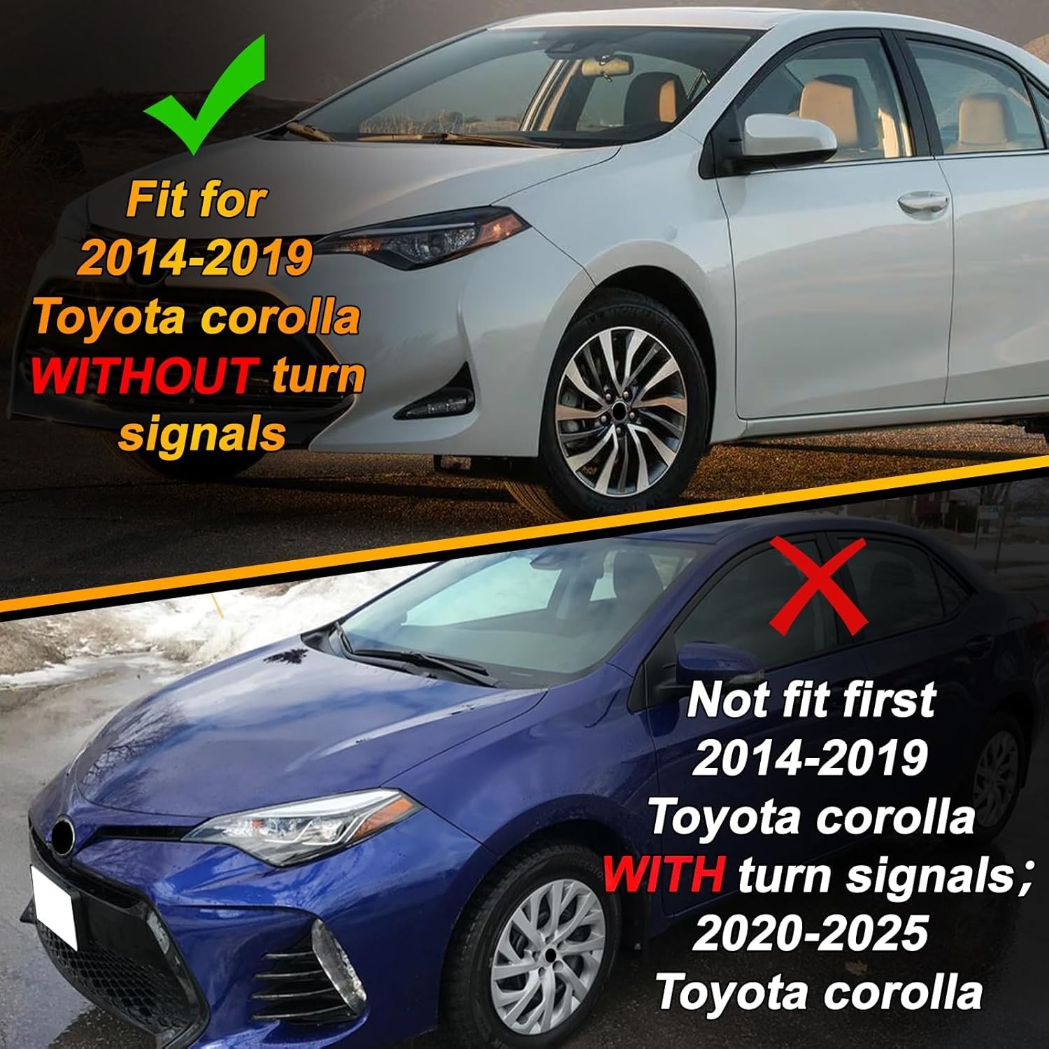Left Driver Side Door Mirror Assembly Replace for 2014-2019 Toyota Corolla, with