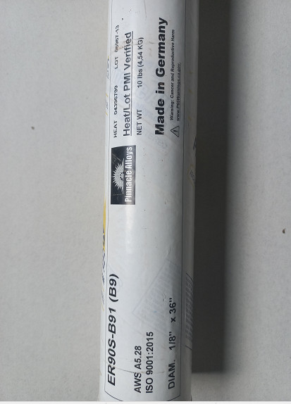 ER90S-B91 (B9) 1/8″ x 36″ TIG Alloy Welding Rods 10lb – Pinnacle Alloys Brand