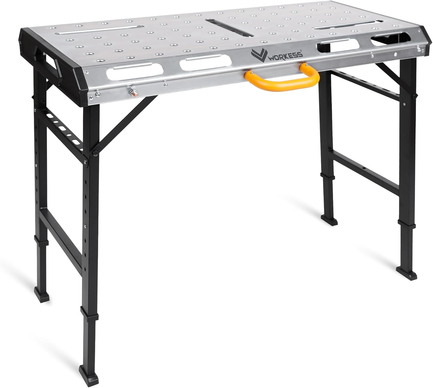 Metal Welding Table Folding 1000 Lbs Load Capacity Heavy Duty Steel Construction