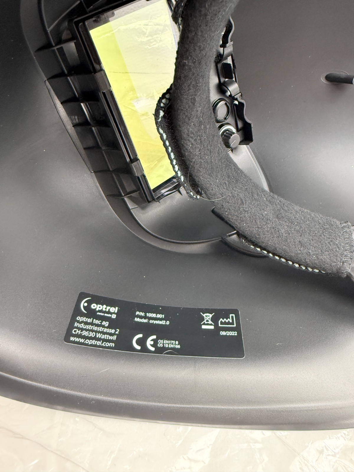 Optrel 1006.901 Crystal 2.0 Auto Darkening Welding Helmet Black