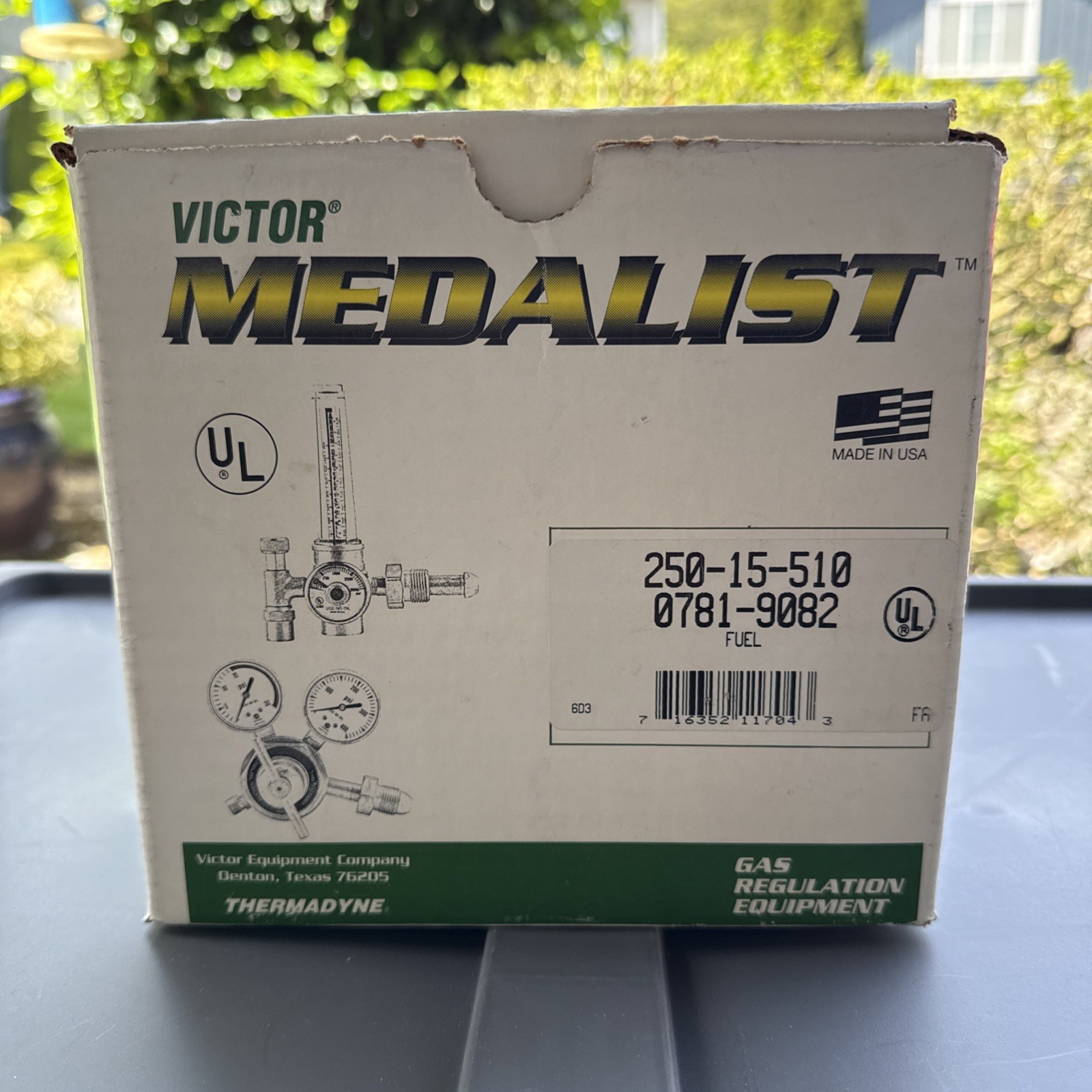 Victor 250-15-510 Medium Duty Acetylene Regulator