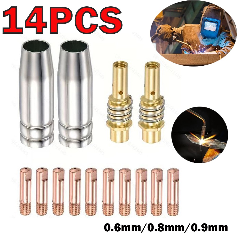 Fits MB15 15AK MIG Welding Gun Kit .035″/.023″/.030″ Contact Tip Nozzle Diffuser
