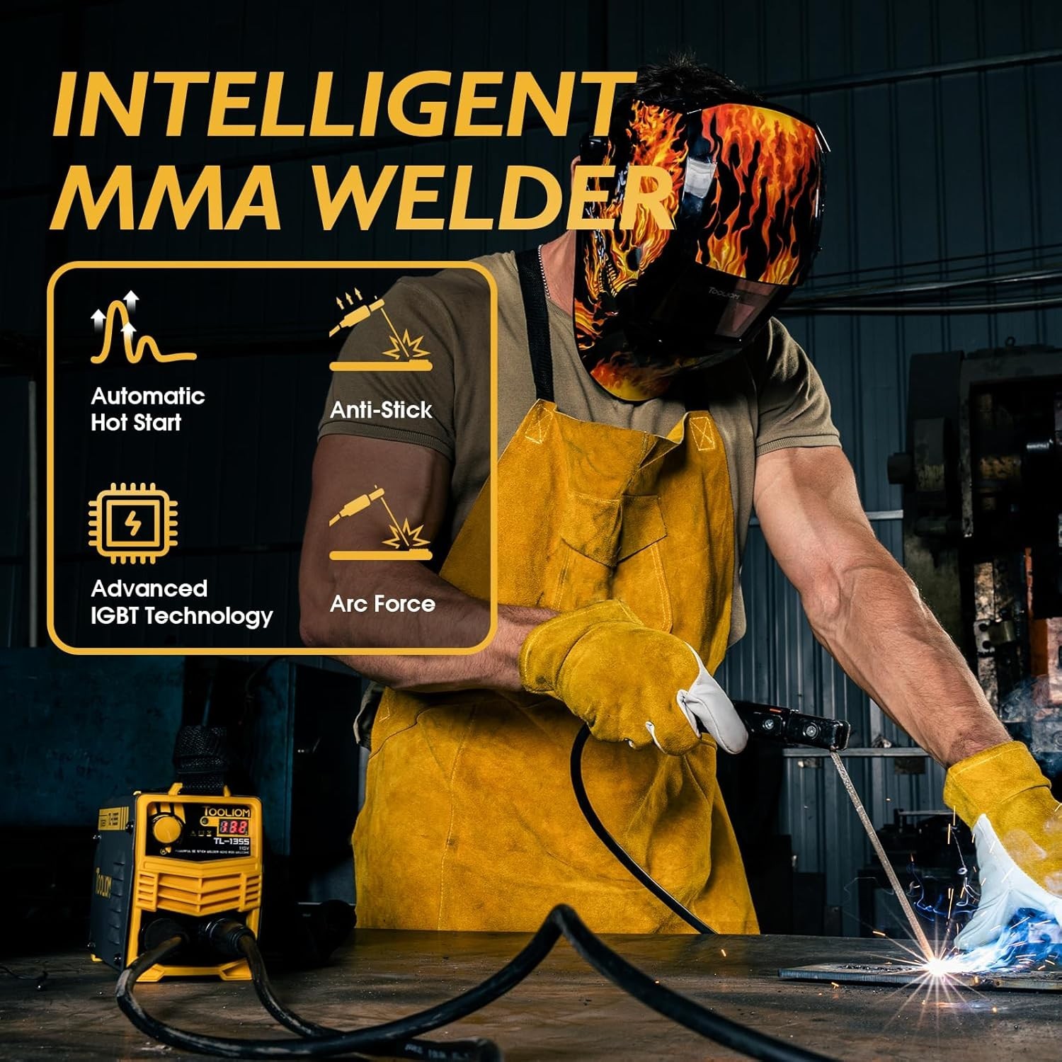 135A DC Inverter Welder – Portable, User-Friendly with Safety Features Included