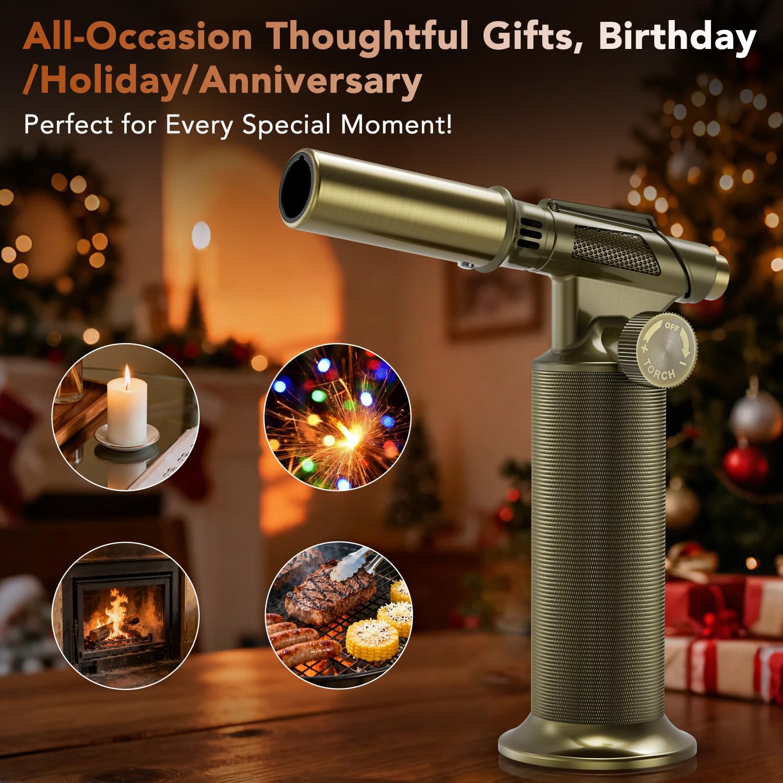 CoYLBod Butane Torch,Professional Metal Micro Torch, Waterproof and Gold