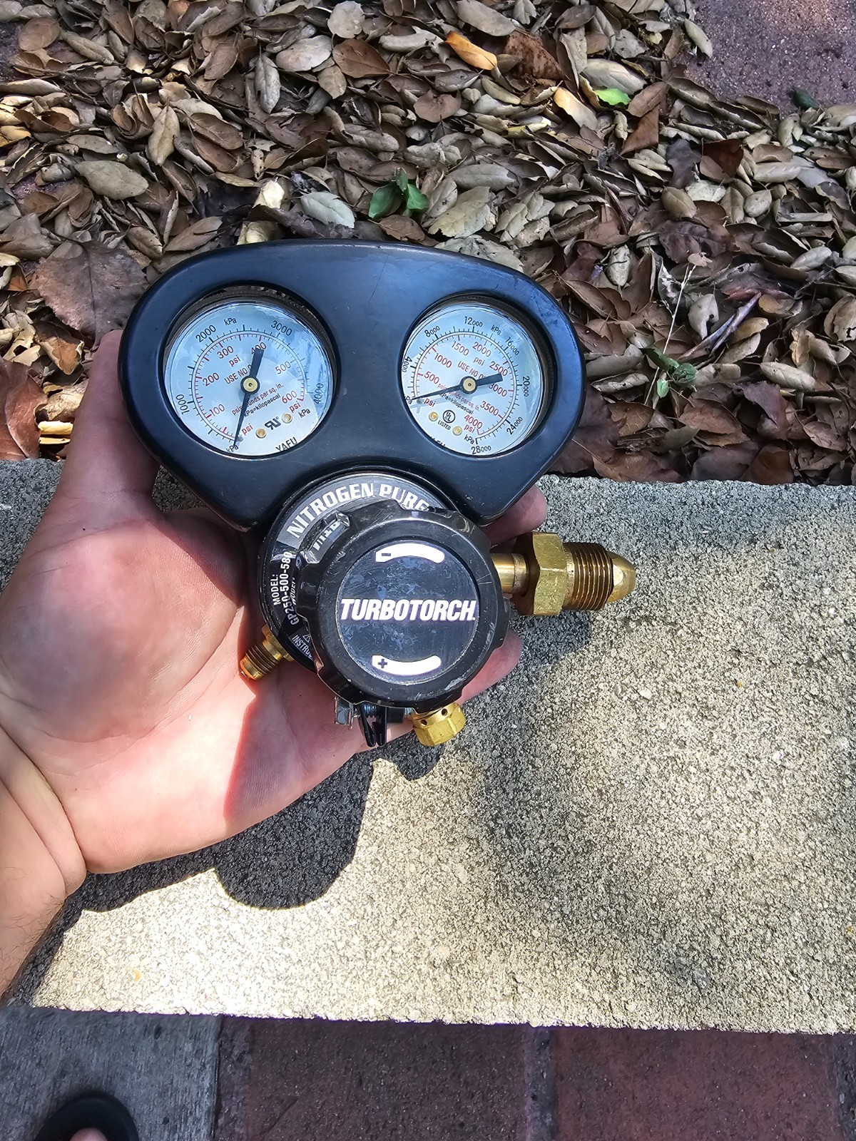 TurboTorch GP250-500-580 Nitrogen Purge Regulator CGA-580 – Works Great
