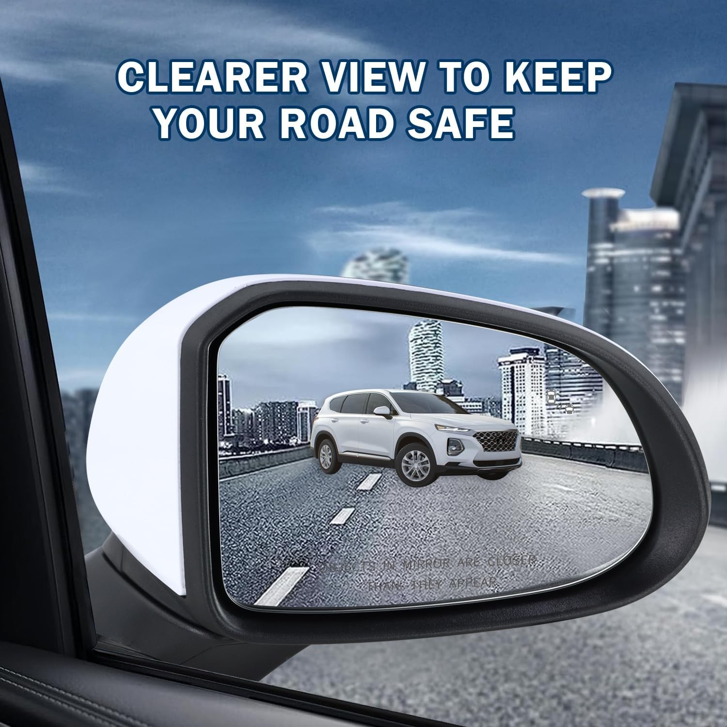 Right Passenger Side Mirror Compatible with 2019 2020 2021 2022 2023 Hyundai San