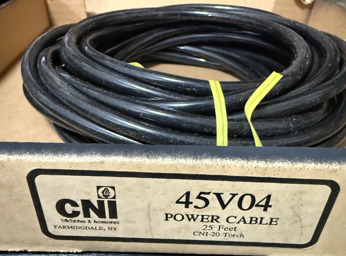 CNI 45V04 Power Cable, 25 Ft. Vinyl Tube CNI-20 Torch Brand New See Pictures