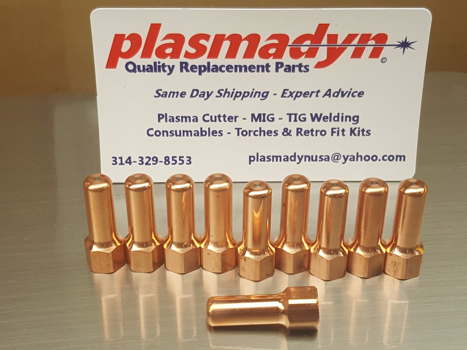 10pc x 52556 PT-100 PT100 PTM-100 PTM100 Plasma Torch Electrodes *US SHIP*