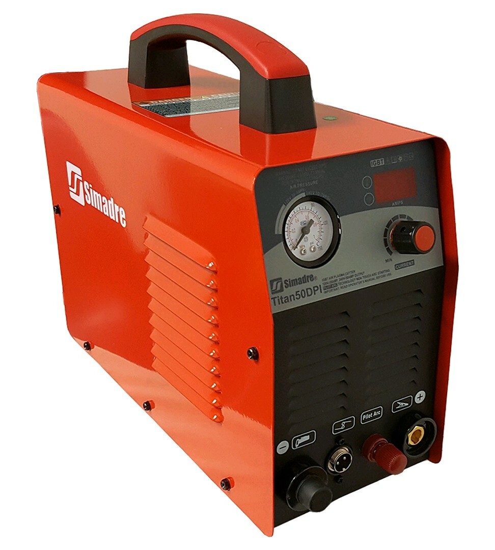 PLASMA CUTTER PILOT ARC DIGITAL 50 CON SIMADRE 50DP 1/2″ CUT EASY 50A 110V/220V