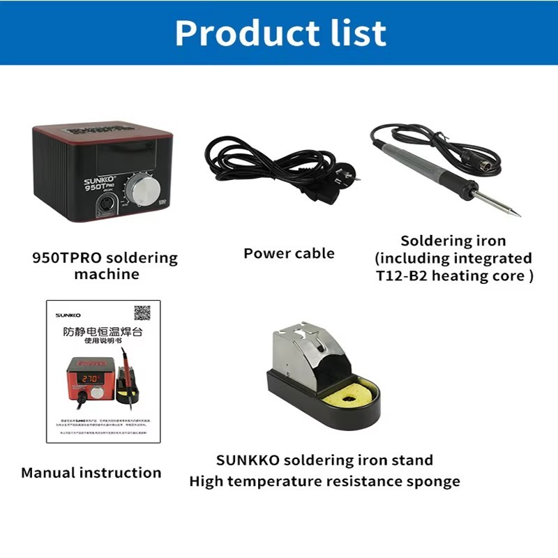 Electric Spot Welder Adjustable+Soldering Station Kit Electric Soldering Repair