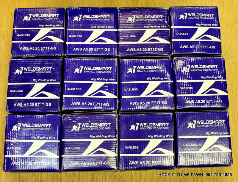 Weldsmart E71T-GS, MIG WELDING GASLESS WIRE 2LB X 0.035″ LOT OF 12