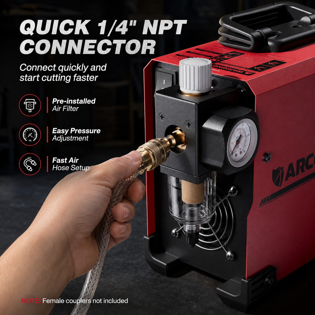 2026 ARCCAPTAIN CUT50 NOVA Plasma Cutter – 50A IGBT, Dual Voltage 110V/220V