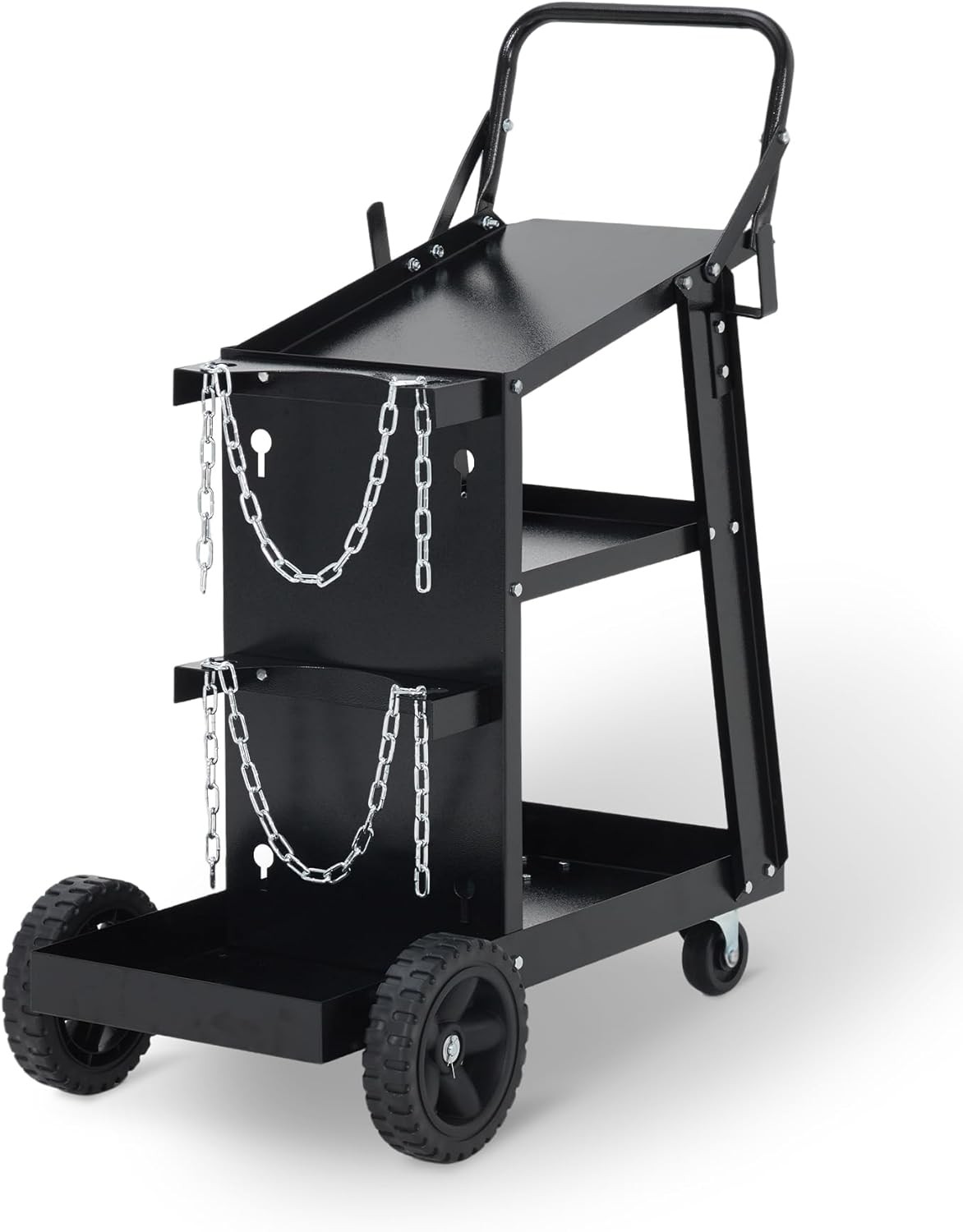 Welding Cart 3-Tier 400 LBS Welder Welding Cart with 360° Swivel Wheels