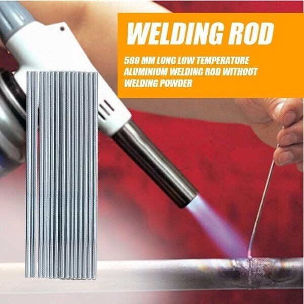 500PC Easy Melt Aluminum Solution Welding Flux-Cored Rods Wire Brazing Rod 1.6MM