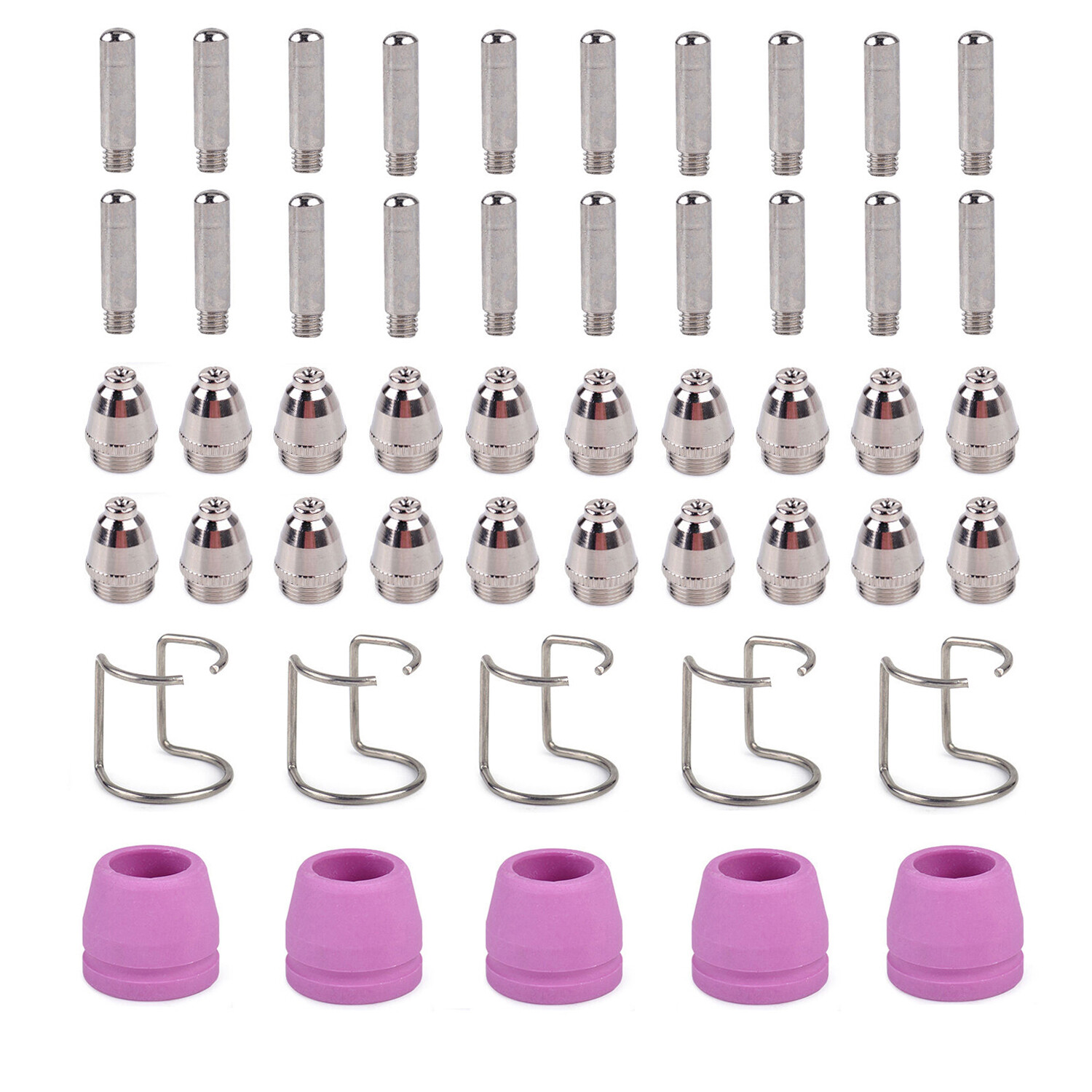 AMICO AG60HF-050, 50Pcs Plasma Cutter Consumables Nozzles, Electrodes and Cups