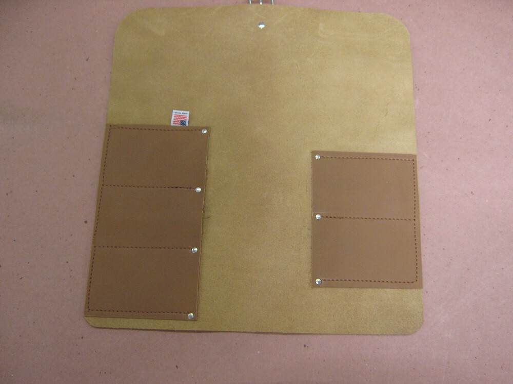 5 POCKET LEATHER TOOL ROLL. With Ramelson pencil Made in USA.