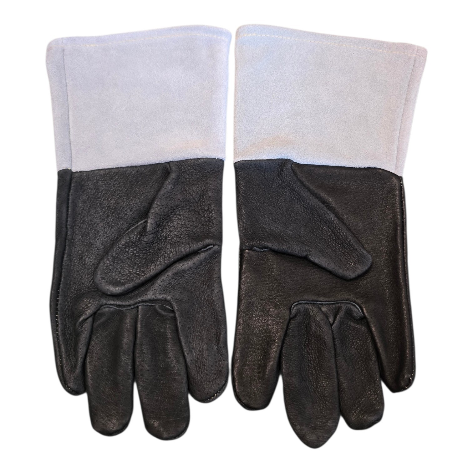 MCR Safety Black Leather Sewn With Kelvar 49600 Welding Gloves Mens Size Large