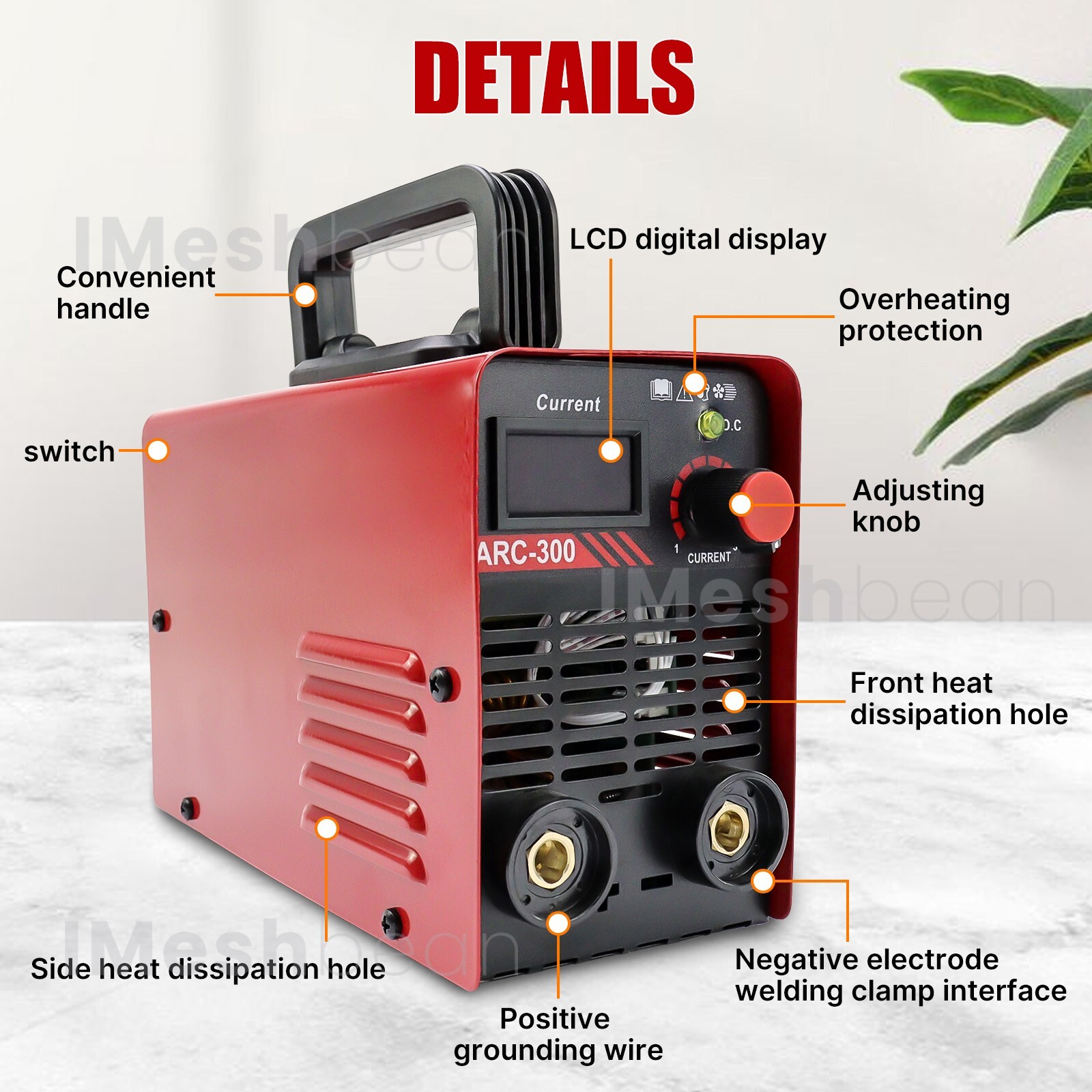 Mini IGBT ARC Welding Machine Inverter DC MMA Electric Welder Stick 110V -300AMP