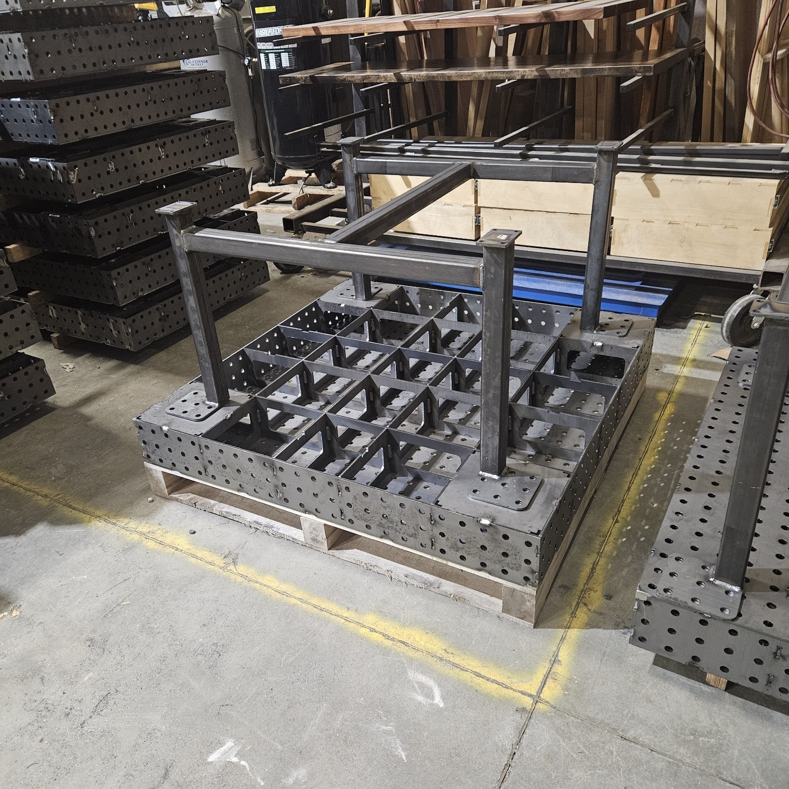 30×80″ Welding Fabrication Table 2.5×6.6ft DIY Flat Kit Fixture Laser Cut in USA