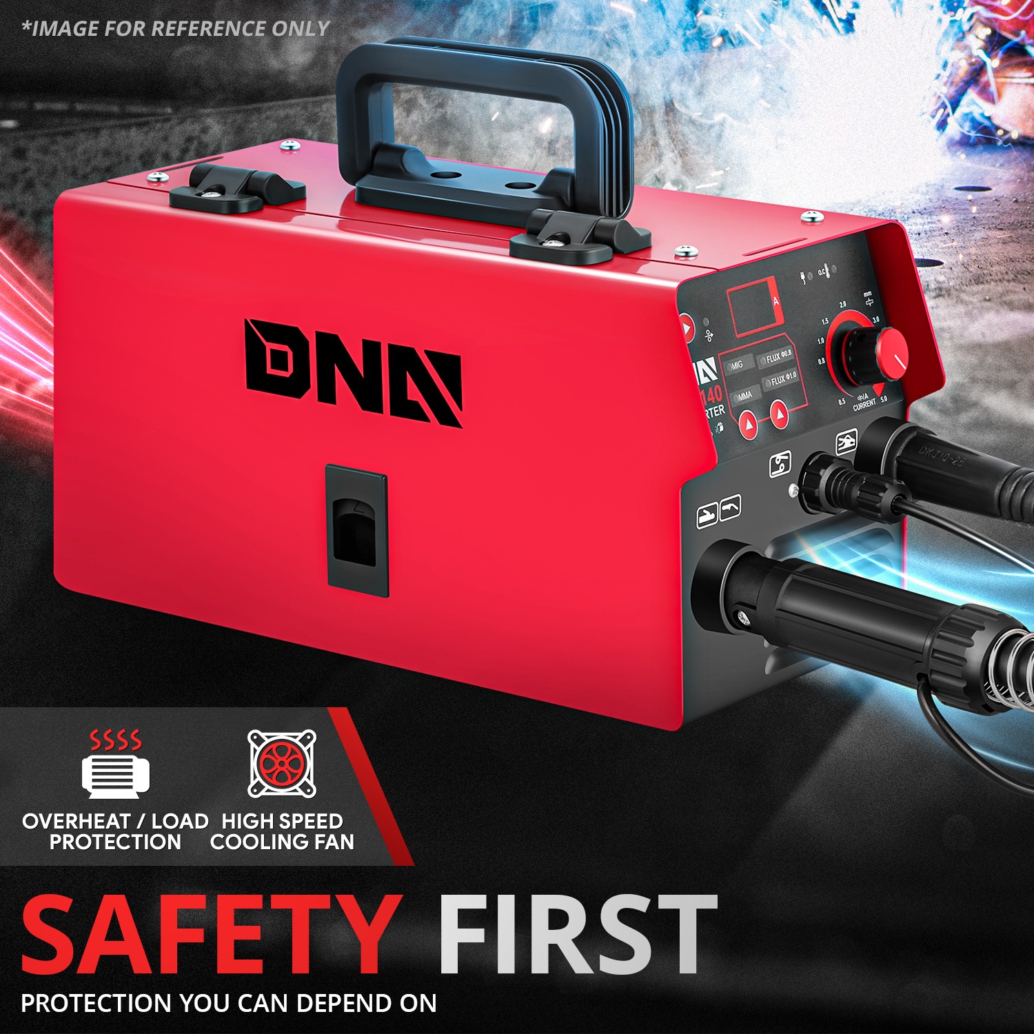 110V 120A 2in1 Red MMA/Flux MIG Mode Welding Machine Metal Manufacturing Repair