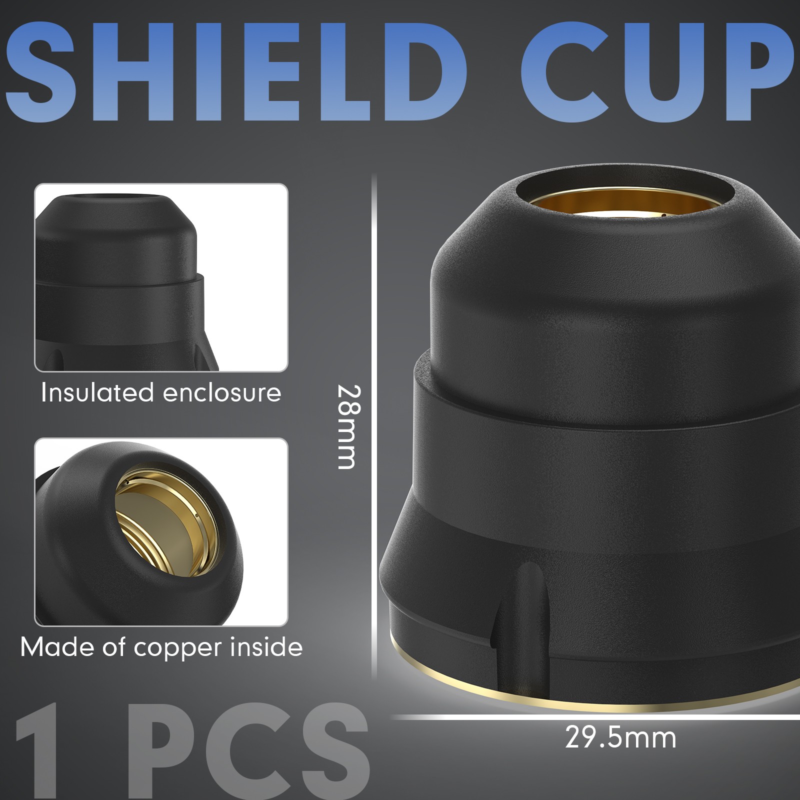 23/44pcs IPT40 Plasma Cutter Consumables for YESWELDER CUT-55DS/65DS