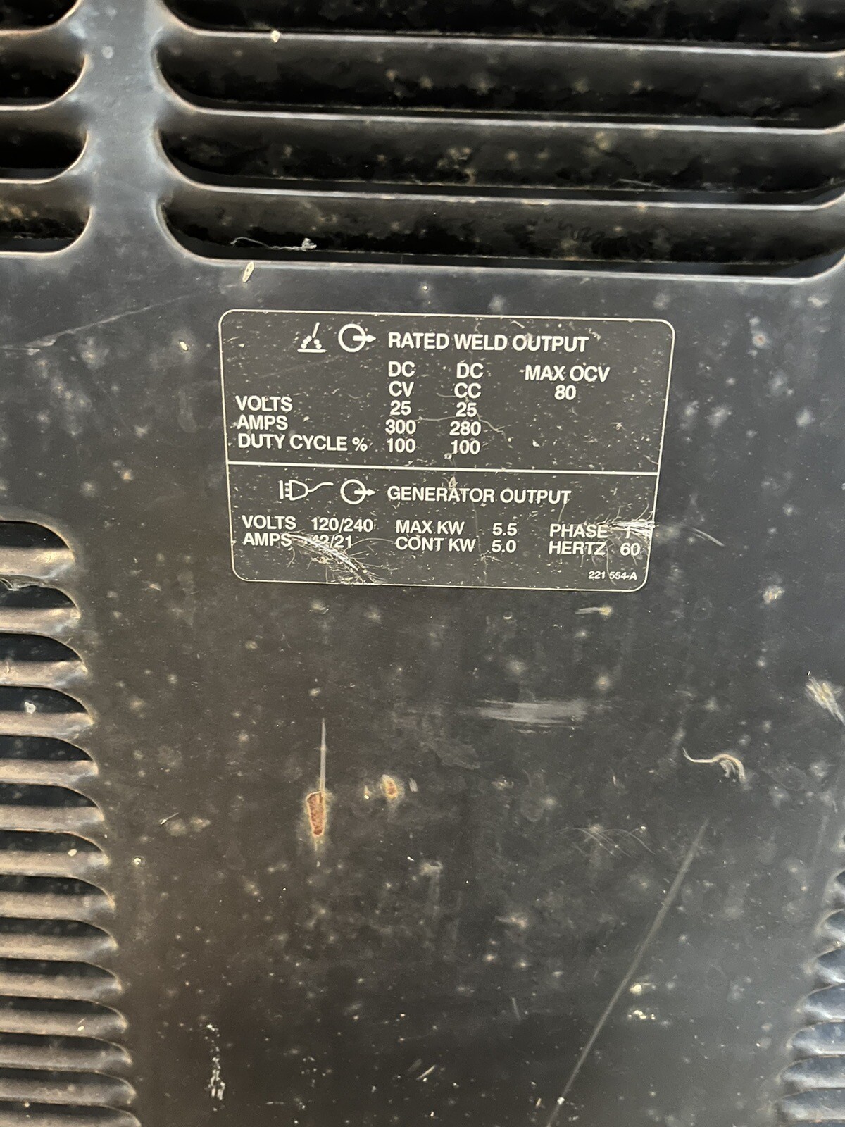 Miller Legend 302 CC/CV, DC Welder 5500 Watt Generator 5.5kw FOR PARTS WE SHIP