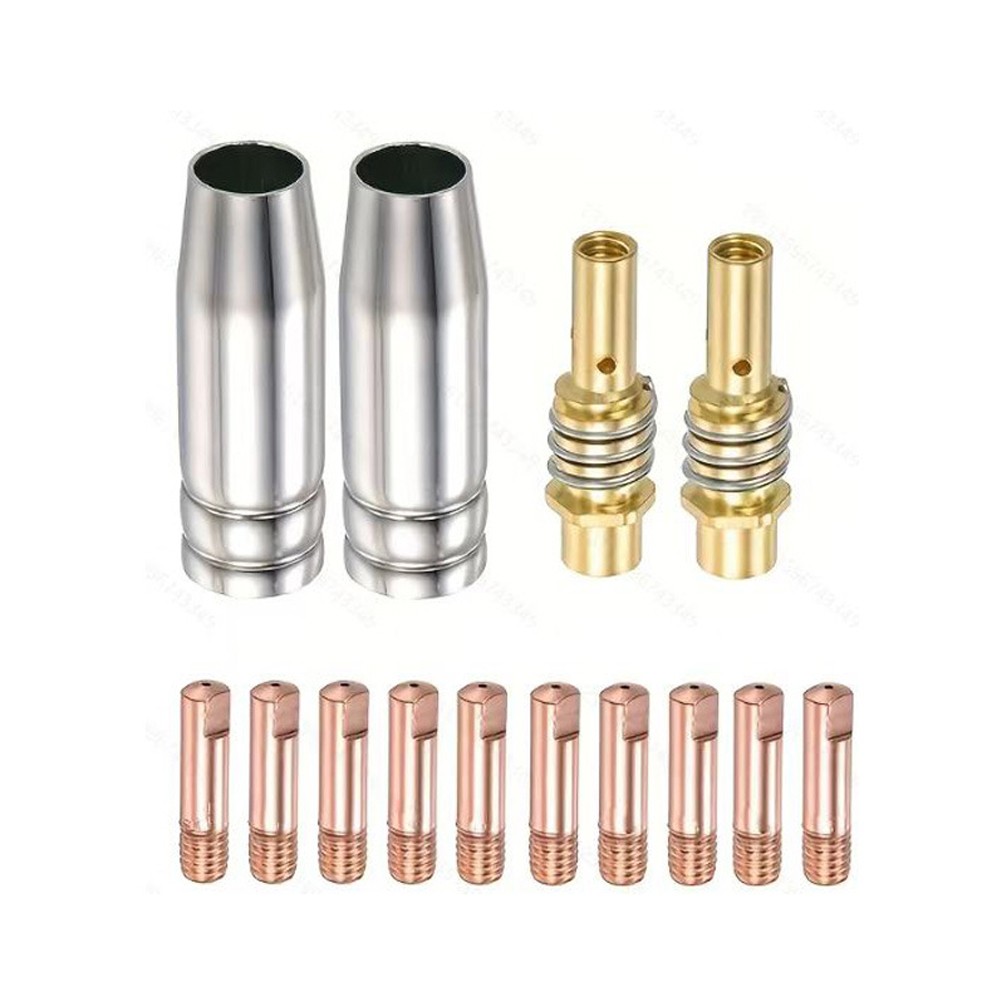 Fits MB15 15AK MIG Welding Gun Kit .035″/.023″/.030″ Contact Tip Nozzle Diffuser