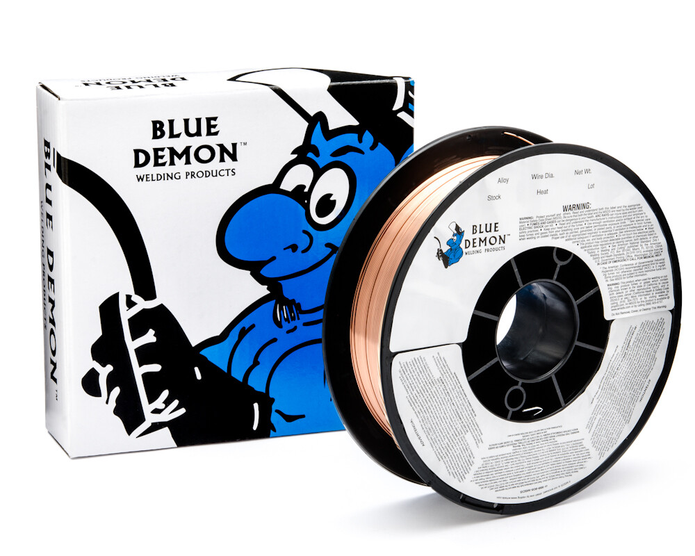 ER70S-6 .035 MIG 11 lb Spool Mild Steel Welding Wire Blue Demon