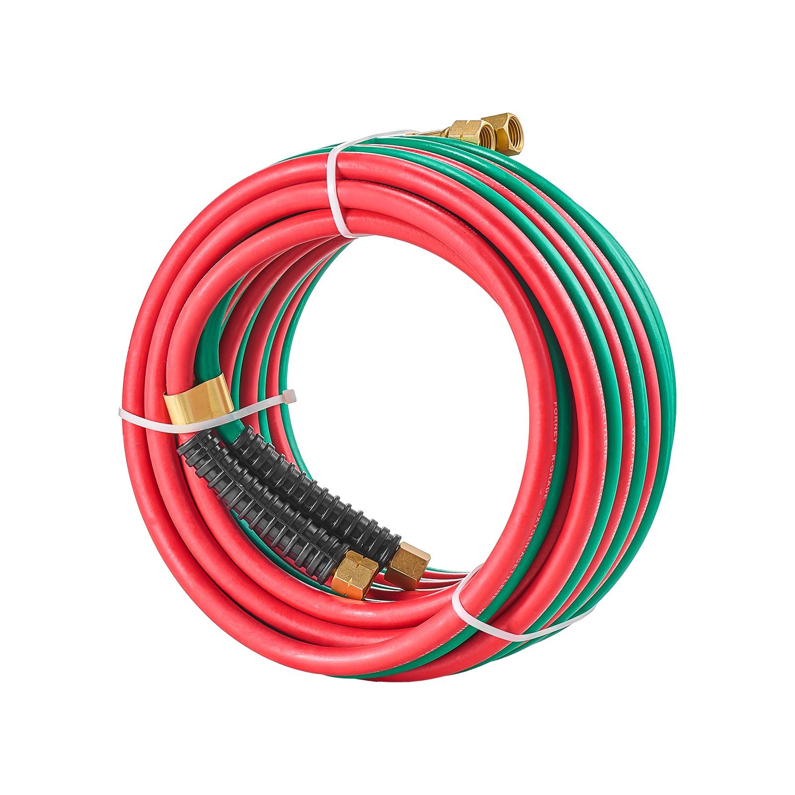 25ft 1/4in Oxy-Acetylene Twin Hose Color-Coded 300PSI