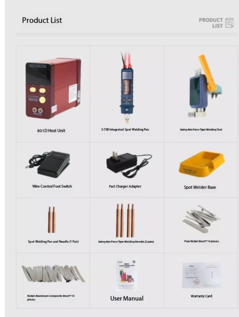 801D Spot Welder 18650 Household DIY Handheld Compact Large-Cell Butt Welder