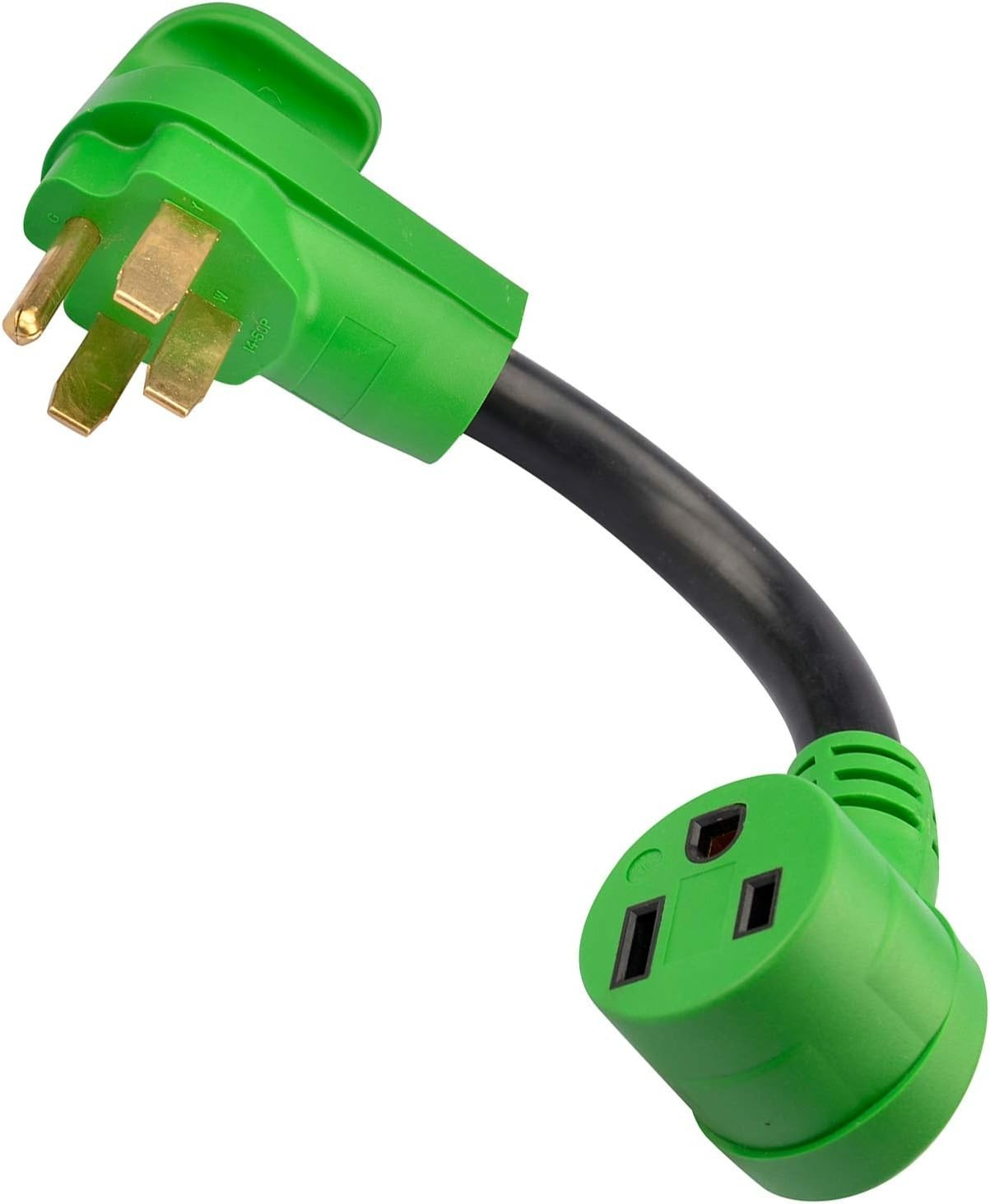 50 Amp NEMA 14-50P to 6-50R Electrical Adapter Cord, 12-Inch Durable Design