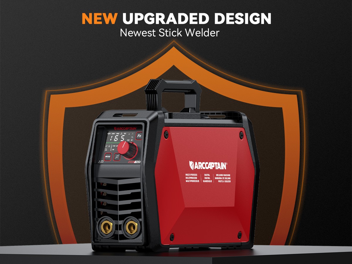 ARCCAPTAIN ARC165 Pr 165A Stick Welder Lift TIG/ARC Welder APP Control 120V/240V