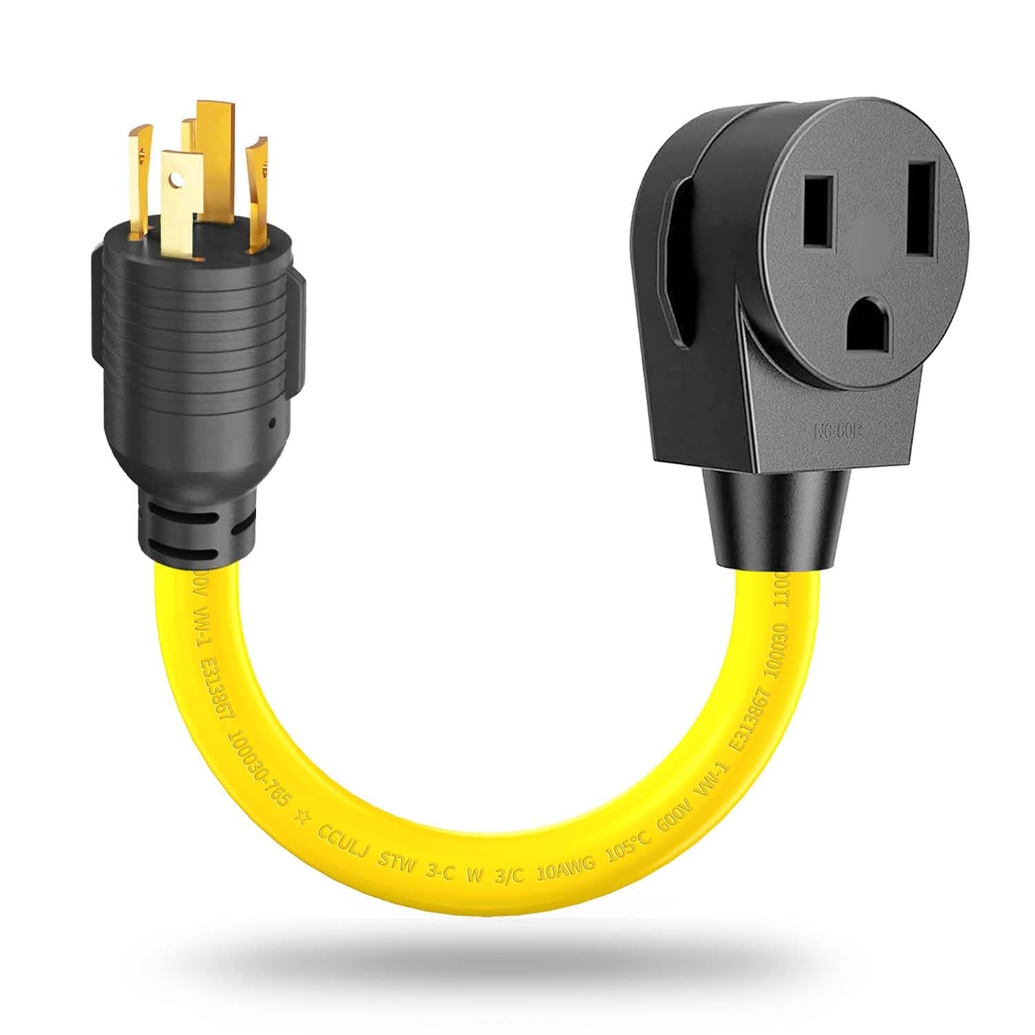 Generator to Welder Adapter 1FT L14 30P to 6 50R