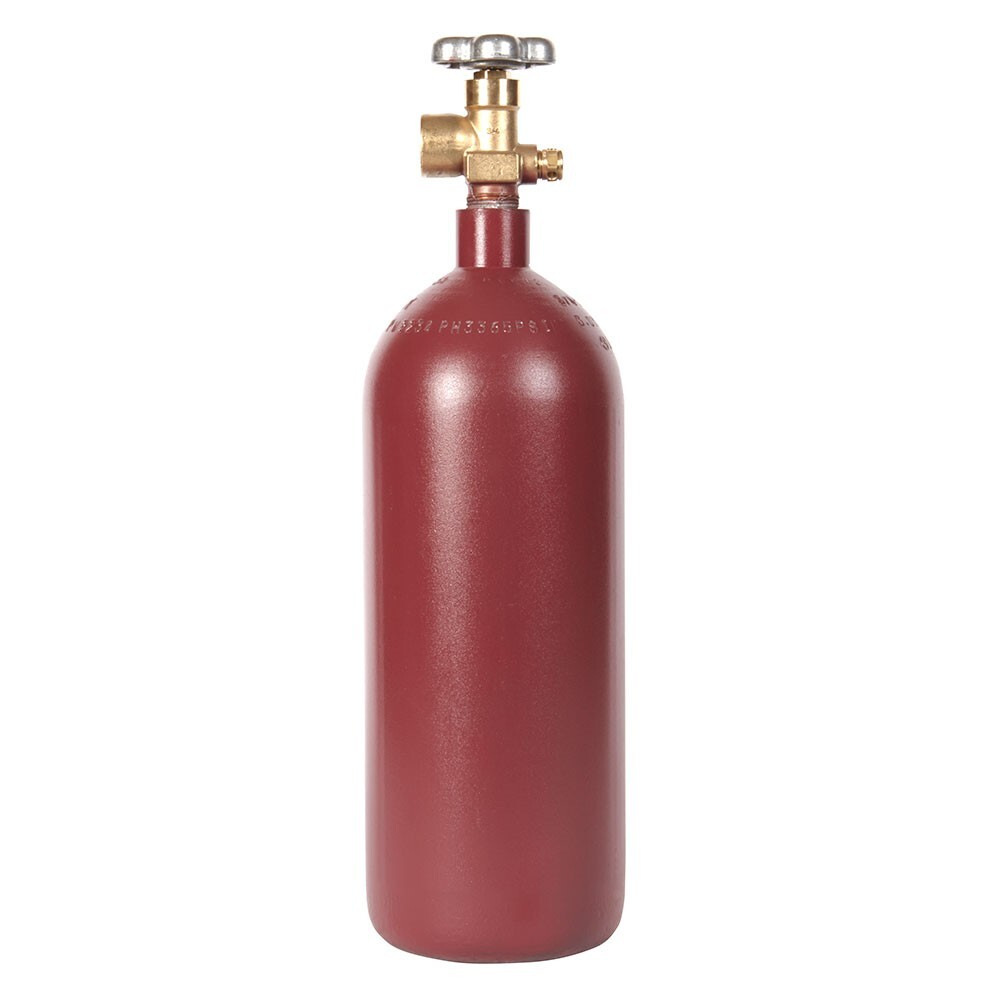 New 20 Cu Ft Steel Nitrogen Cylinder with CGA580 Valve Industrial DOT Approved