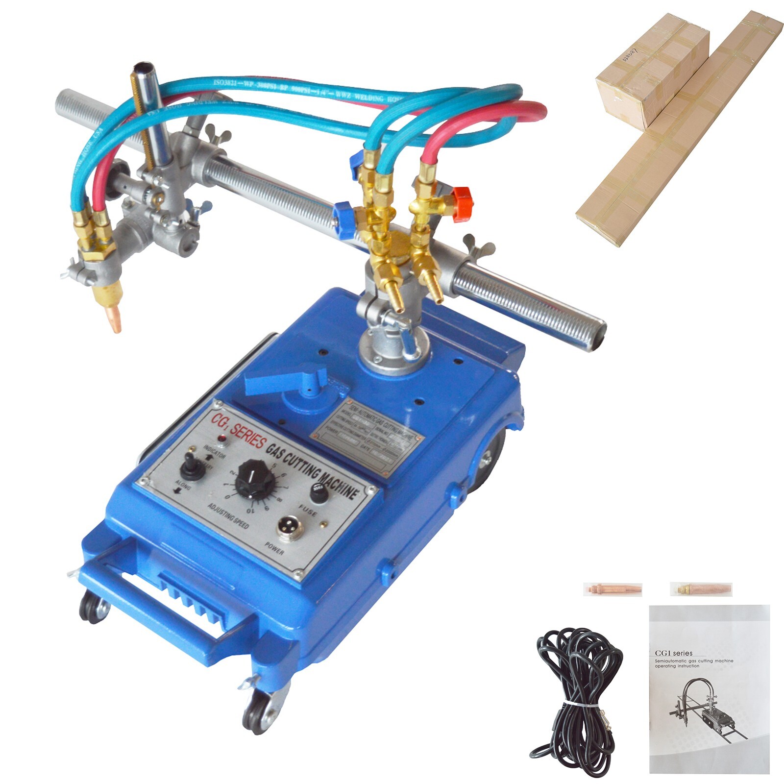 Straight Line Track Torch Burner Gas Cutting Machine Portable Handle 6′ Track