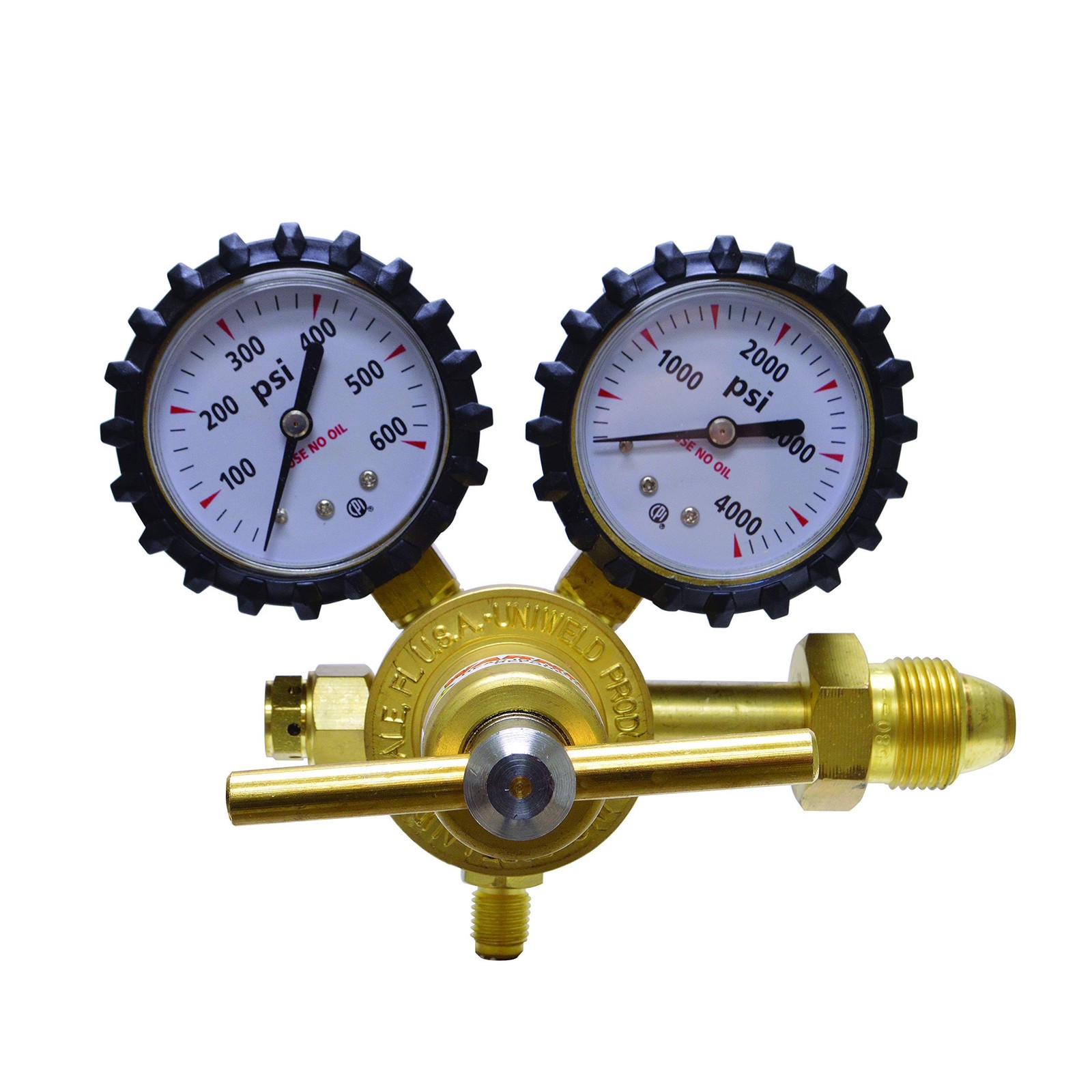 Uniweld RHP400 Nitrogen Regulator with 0-400 PSI Delivery Pressure, CGA580 In…