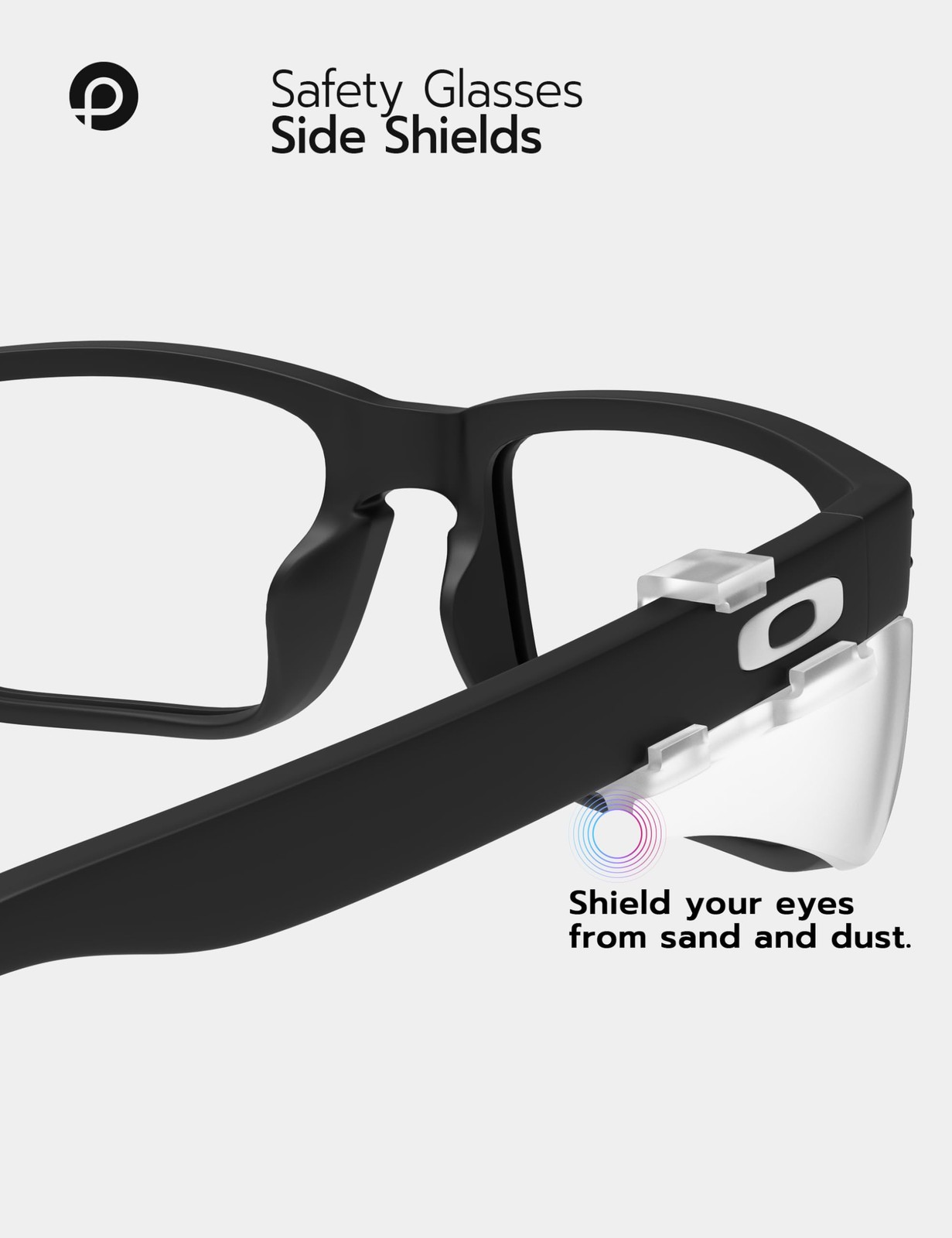 1 Pair Safety Glasses Side Shields for Oakley Holbrook/XL/XS/AF/S/XXL/XXS/RX …
