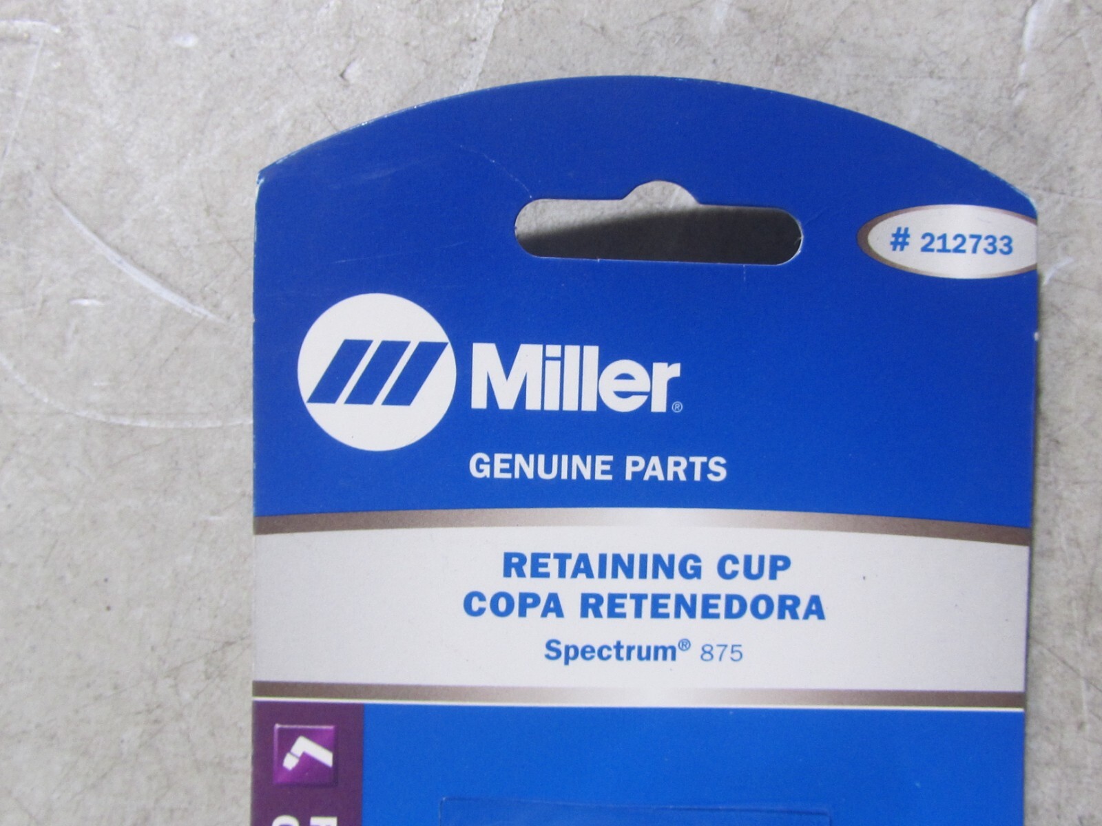 NEW GENUINE Miller 212733 Retaining Cup for ICE-60/80/100 and Spectrum 875