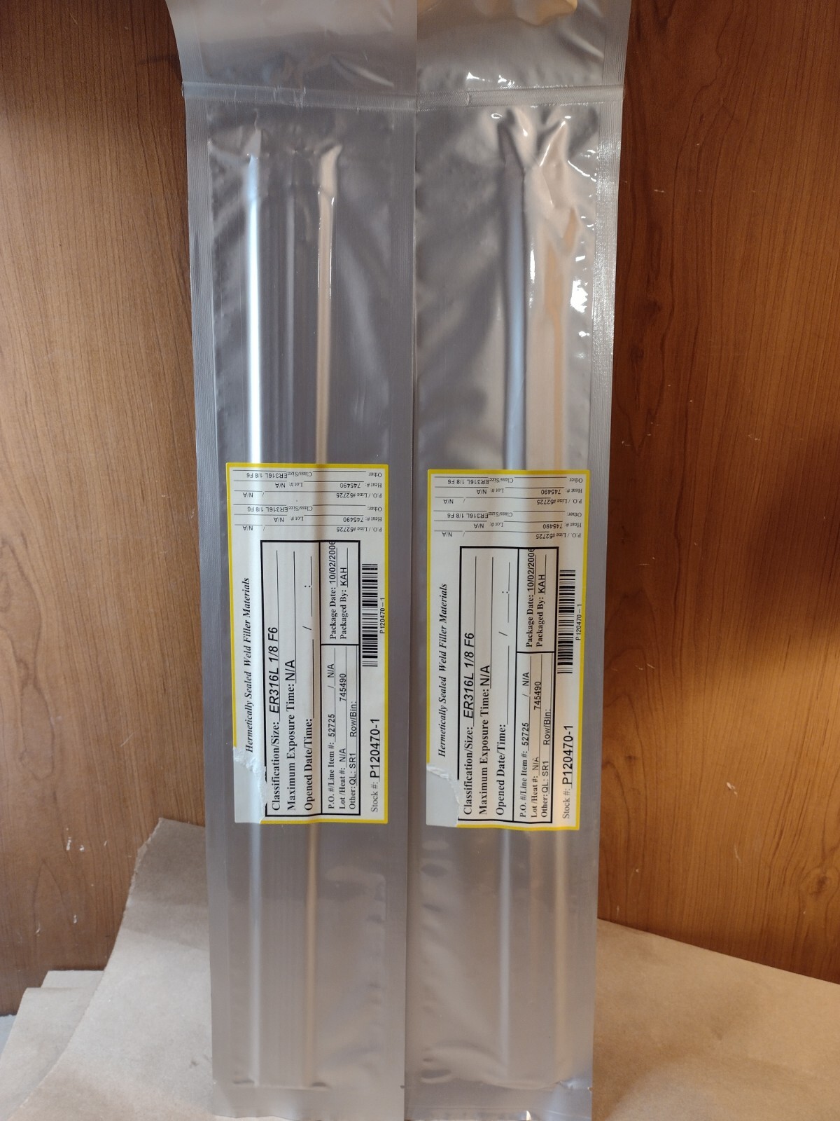 1lb of ER316L 1/8″ x 18″ Long Welding Filler Rod, Hermetically Sealed